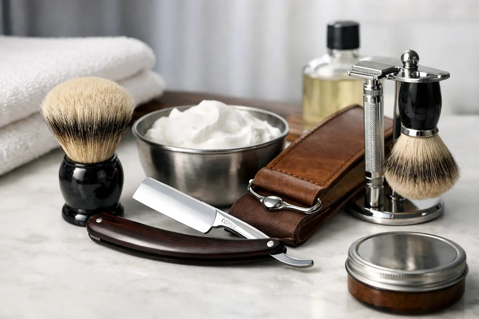 Straight Razor Shaving Kit Essentials